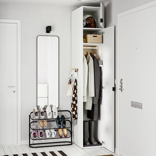 IKEA - LASTARE, LASTARE wardrobe, white, 40x62x236 cm