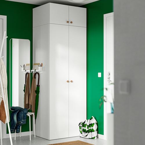 IKEA - LASTARE, LASTARE wardrobe, white, 80x62x236 cm