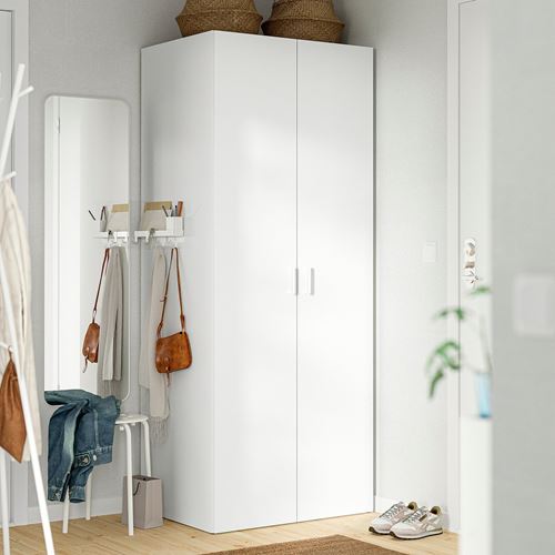 IKEA - LASTARE, LASTARE gardırop, beyaz, 80x62x200 cm