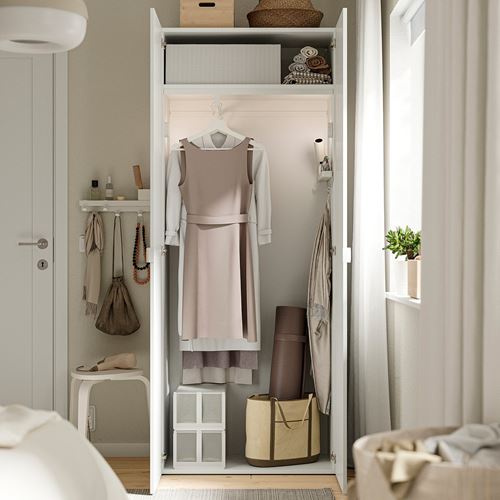 IKEA - LASTARE, LASTARE gardırop, beyaz, 80x42x200 cm