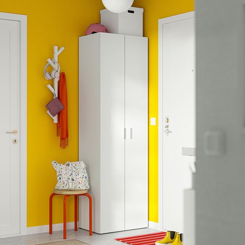 IKEA - LASTARE, LASTARE wardrobe, white, 60x42x200 cm