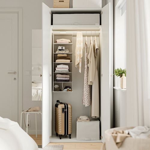 IKEA - STUK, hurç, beyaz-siyah, 71x51x18 cm