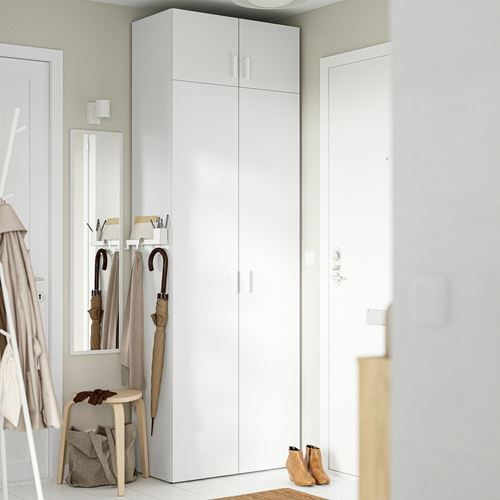 IKEA - LASTARE, LASTARE wardrobe, white, 80x42x236 cm
