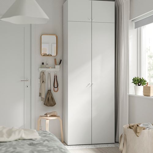 IKEA - LASTARE, LASTARE wardrobe, white, 80x42x236 cm