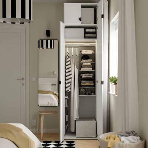 IKEA - LASTARE, LASTARE wardrobe, white, 60x62x236 cm