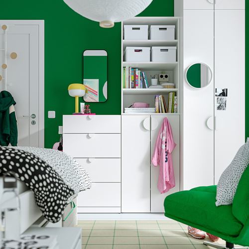 IKEA - LASTARE, LASTARE open storage unit, white, 60x42x100 cm