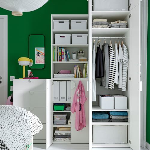 IKEA - LASTARE, LASTARE dolap kombinasyonu, beyaz, 180x62x236 cm