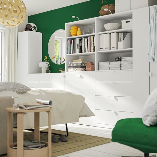 IKEA - LASTARE, LASTARE wardrobe, white, 80x42x100 cm