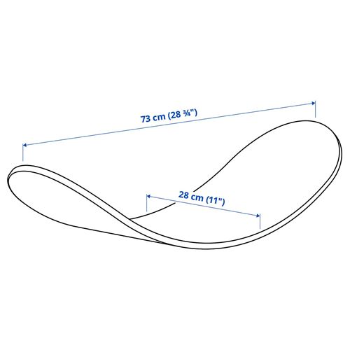 IKEA - GREJSIMOJS, çocuk denge tahtası, ahşap, 73x28 cm