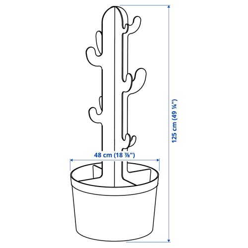IKEA - GREJSIMOJS, çocuk giysi askısı, siyah-yeşil, 125 cm