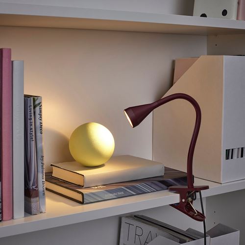 IKEA - NAVLINGE, çalışma lambası, koyu kırmızı