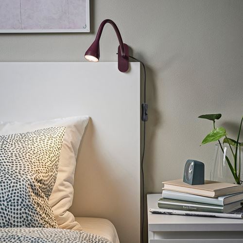 IKEA - NAVLINGE, çalışma lambası, koyu kırmızı