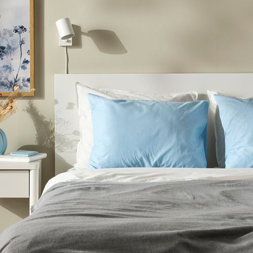 IKEA - DVALA, pillowcase, light blue, 50x60 cm