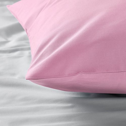 IKEA - DVALA, pillowcase set of 2, pink, 50x60 cm