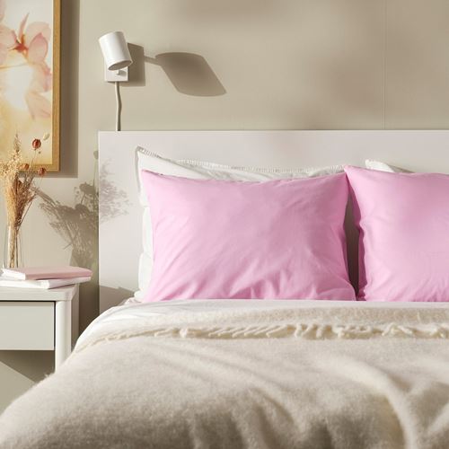 IKEA - DVALA, pillowcase set of 2, pink, 50x60 cm