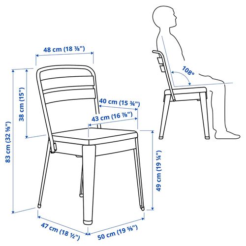 IKEA - RAMSNAS, upholstered chair, anthracite-Vissle dark grey