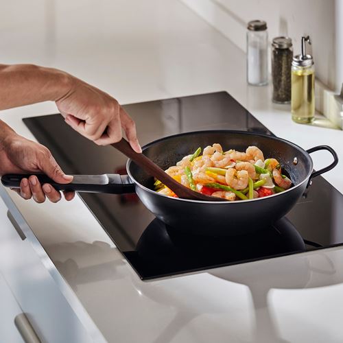 IKEA - BLAGYLTA, wok, non-stick coating-black, 28 cm