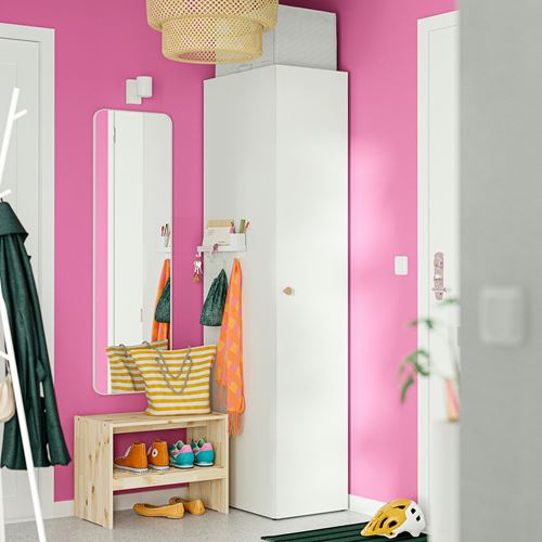 IKEA - LASTARE, LASTARE gardırop, beyaz, 40x62x200 cm