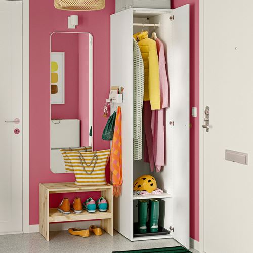 IKEA - LASTARE, LASTARE gardırop, beyaz, 40x62x200 cm