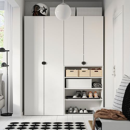 IKEA - LASTARE, LASTARE dolap kombinasyonu, beyaz, 160x42x200 cm