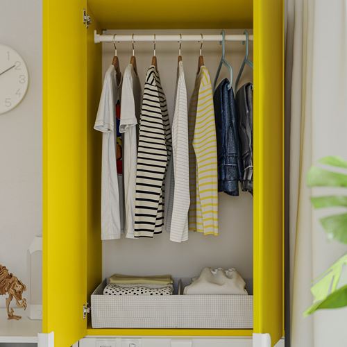 IKEA - STUK, box with compartments, white/black, 32x51x10 cm