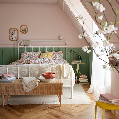 IKEA - DAGGSALVIA, double quilt cover and 2 pillowcases, multicolour, 240x220/50x60 cm