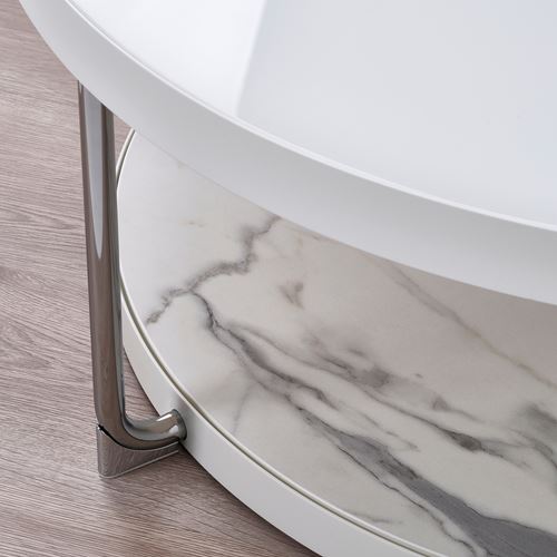 IKEA - FRÖTORP, orta sehpa, beyaz-krom kaplama, 88 cm