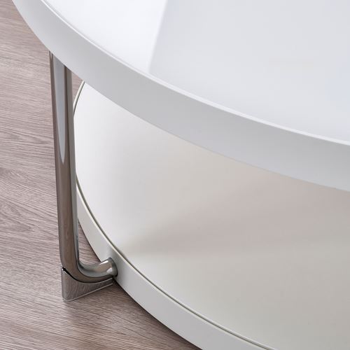 IKEA - FRÖTORP, orta sehpa, beyaz-krom kaplama, 88 cm