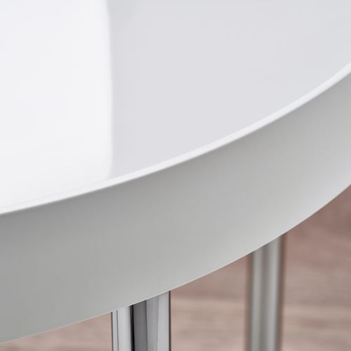IKEA - FRÖTORP, side table, white/chrome-plated, 48 cm