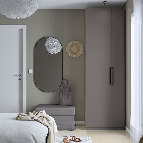 IKEA - FORSAND, gardırop kapağı, koyu gri, 25x229 cm