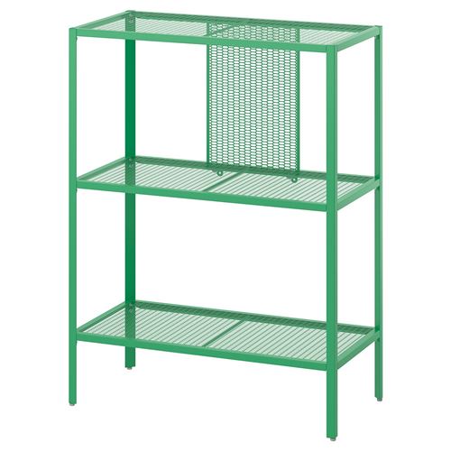 IKEA - BAGGEBO, open shelving unit, high-gloss green, 60x30x80 cm