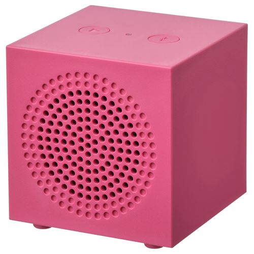 IKEA - KALLSUP, taşınabilir bluetooth hoparlör, pembe, 7x7 cm