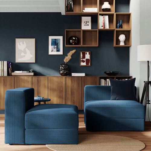 IKEA - JATTEBO, 1,5-seat armchair, samsala dark blue