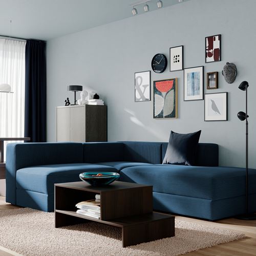 IKEA - JATTEBO, corner sofa, samsala dark blue
