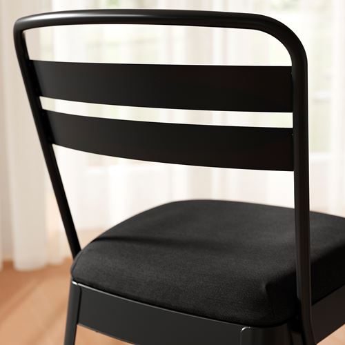 IKEA - RAMSNAS, upholstered chair, anthracite-Vissle dark grey