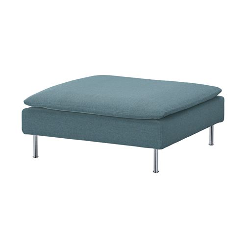 IKEA - SÖDERHAMN, pouffe cover, fridtuna dark grey-blue