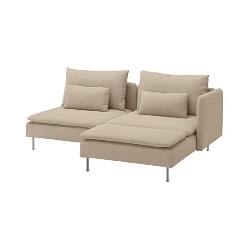 2-seat sofa with chaise longue