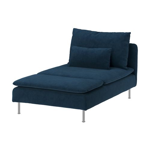 IKEA - SODERHAMN, cover for add-on chaise longue, kelinge dark blue