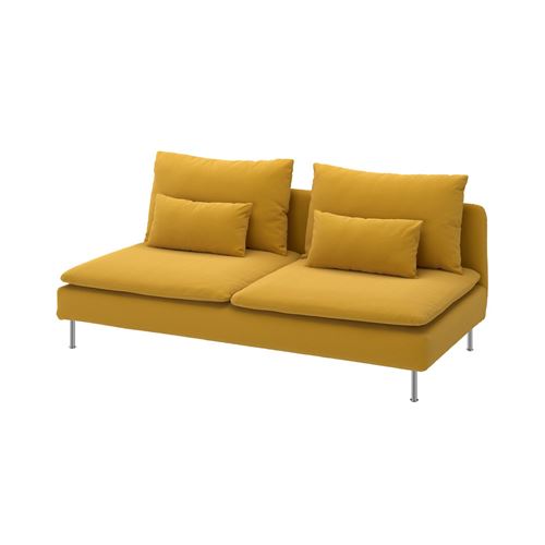 IKEA - SODERHAMN, 3-seat sofa cover, kelinge dark yellow