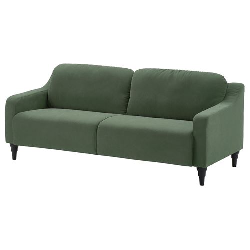 IKEA - GULLVALLA, 3-seat sofa, silkeryd grey-green