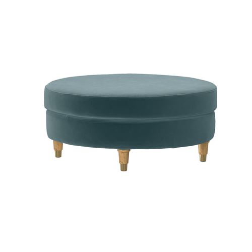 IKEA - VALNAS, pouffe cover, alhamn dark grey-blue