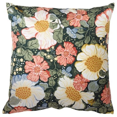 IKEA - ARENBOK, cushion cover, multicolor-floral pattern, 50x50 cm