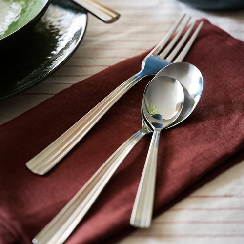 IKEA - SJUGALSHAJ, 6 kişilik çatal bıçak takımı, paslanmaz çelik