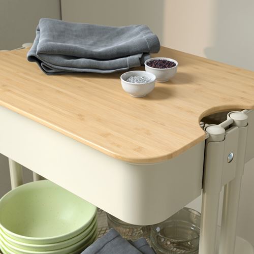 IKEA - RASKOG/NORRAVA, trolley, beige, 35x45x77 cm