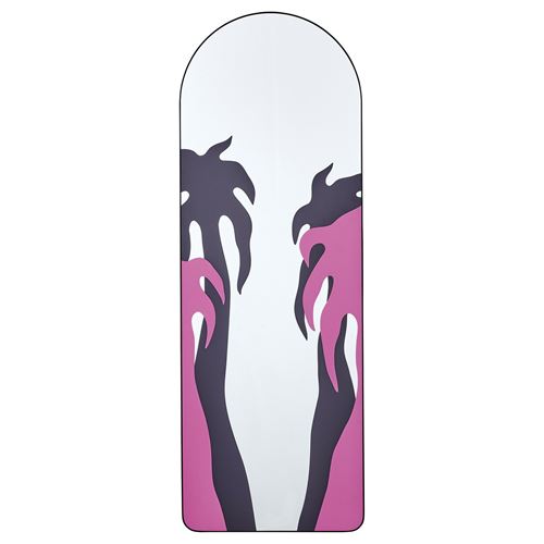 IKEA - KONSTRUNDA, standing mirror, black, 60x170 cm