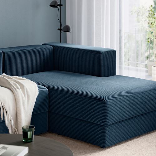 IKEA - JATTEBO, 4-seat sofa with chaise longue, samsala dark blue