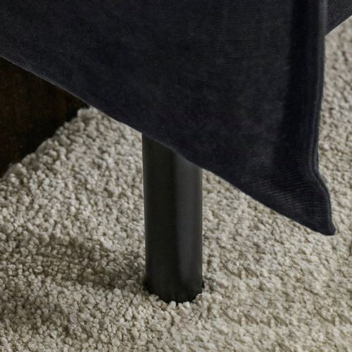 IKEA - MANNARP, uzanma koltuklu 3'lü kanepe, saxemara mavi-siyah