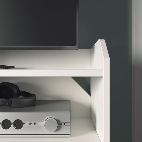 IKEA - HAUGA, tv sehpası, beyaz, 206x46x54 cm