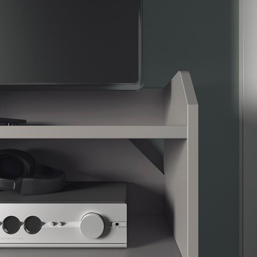 IKEA - HAUGA, tv bench, grey, 206x46x54 cm