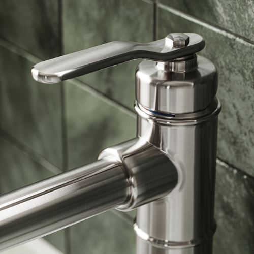 IKEA - TAKSJÖN, eviye bataryası, metal rengi, 28 cm